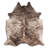 Custom Genuine Beige Brindle Cowhide Rug-654137047