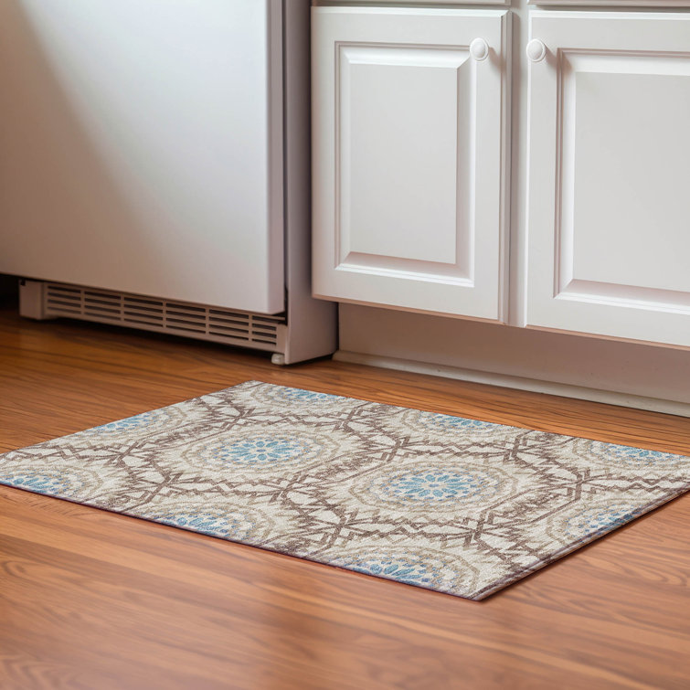 Premium Machine Washable Cerrito Khaki Rug