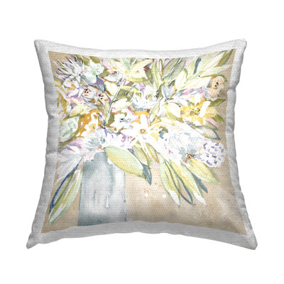 Floral Indoor/Outdoor Throw Pillow