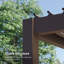 Pergola en métal durable avec toit à persiennes réglable pour jardin extérieur-104881994