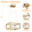 Ritzman - Light Gold LED Square/Rectangle Pendant