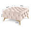 Whitby 80cm Wide Velvet Tufted Square No Pattern Footstool Ottoman-1013612816-1013612822