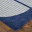 Tapis bleu marine / gris argenté touffeté à la main Hithin-165410195