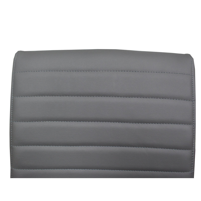 Chaise d'appoint rembourrée Tupper, gris, Doré
