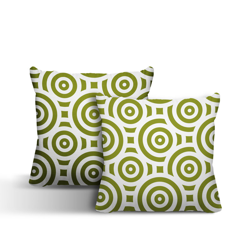  Coussin intérieur / extérieur, L 15 po x H 15 po, Chartreuse