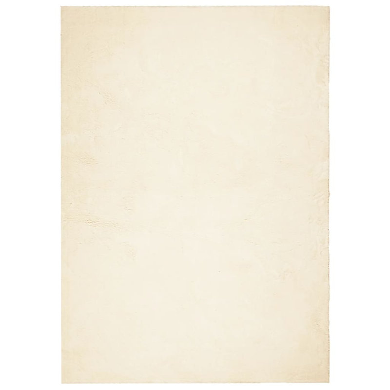 Rug "HUARTE" Short Pile Soft and Washable Cream, Rectangle 120 x 170cm