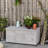 Outsunny 75 Gallon Water Resistant Fir Solid Wood Deck Box in Gray-80337887