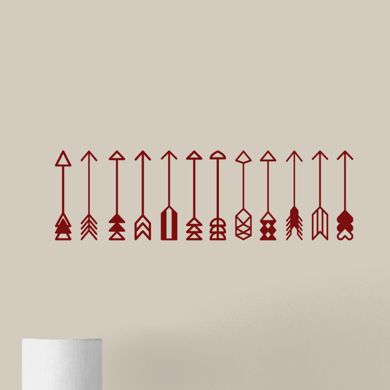 Shapes Non-Wall Damaging Wall Decal, Cranberry