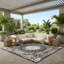 Tapis intérieur / extérieur Ornate Lamotte-589299551