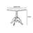 French retro solid wood dining table