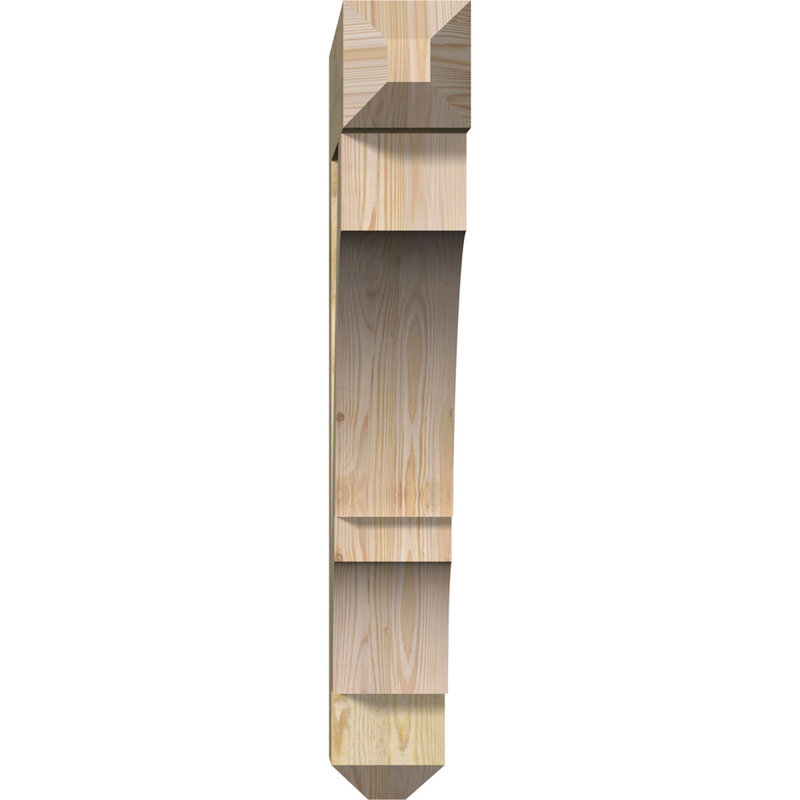 H 6 l x P, Sapin Douglas scié brut, L 6 po x P 34 po x H 40 po