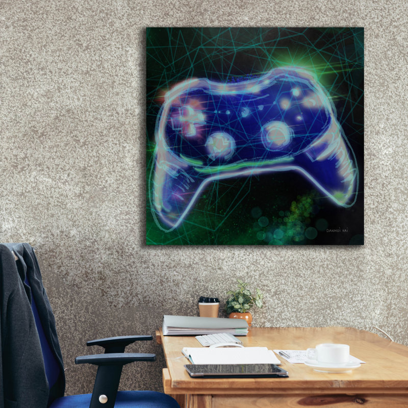 «Game On 3» par Danhui Nai, art mural sur toile, H 37 po x l 37 po