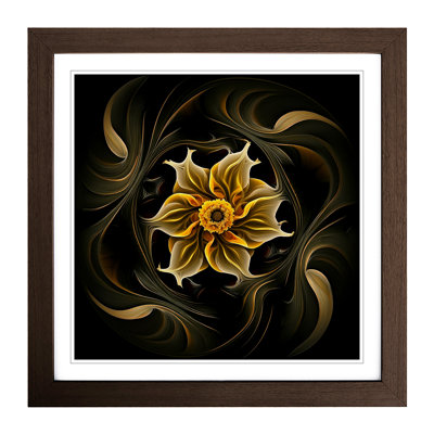 Daffodil Abstract Art - Framed Print