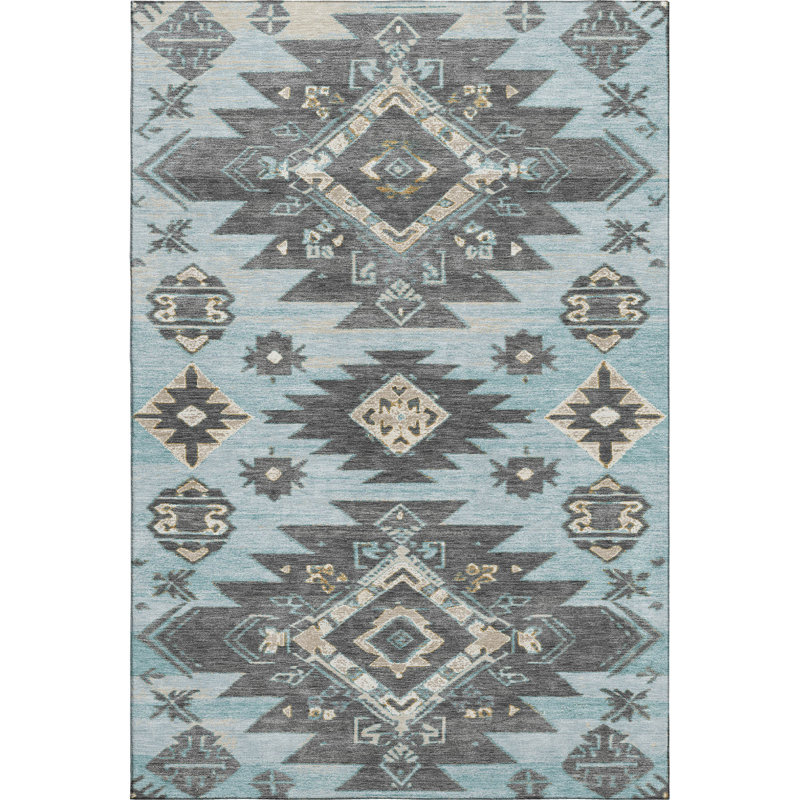 Premium Machine Washable Mayfield AMF1945 Tribal Rug, Rectangle 10' x 14'