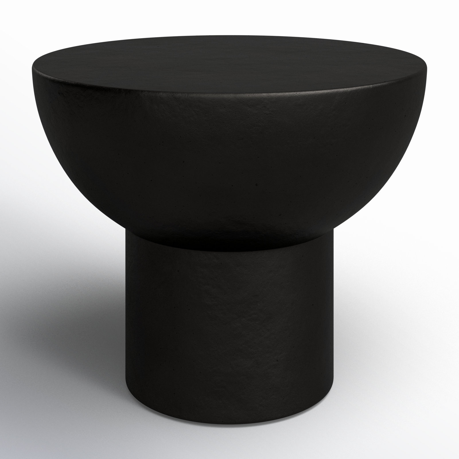 Hendricks 22" Patio Side Table, Black