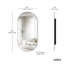HUBBA PILL MIRROR 157x45 TITANIUM-119418742-119418741