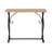 Eshen Farmhouse Metal and Wood Console Table