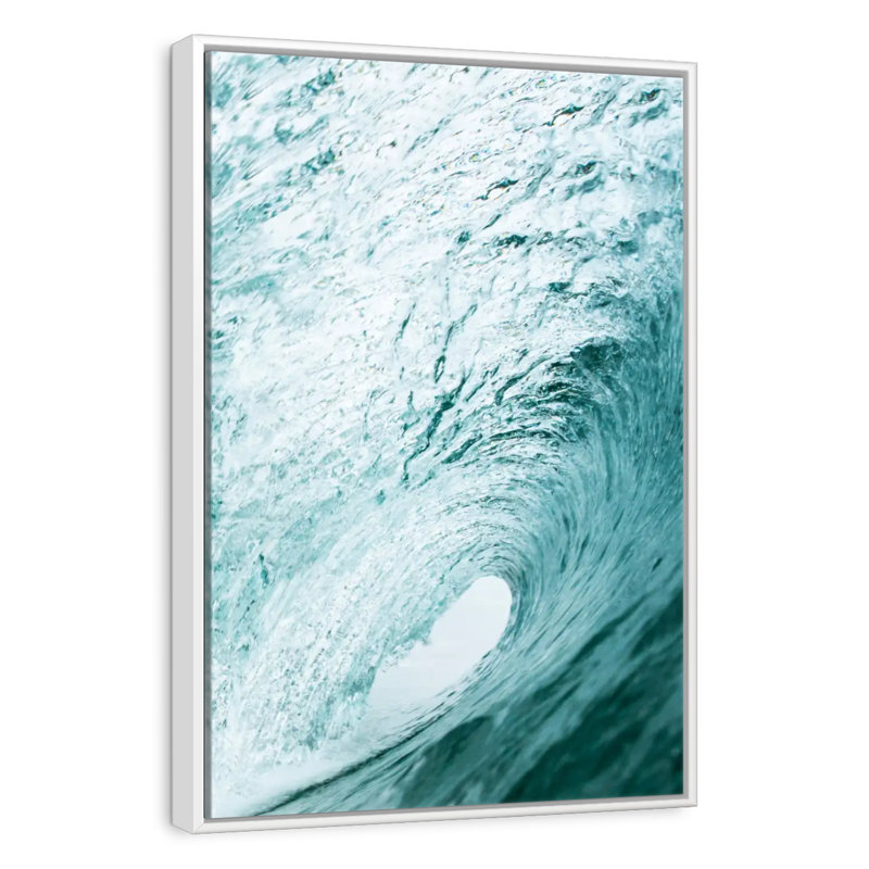 Tube ondulé, 9 po x 13 po, Cadre flottant blanc