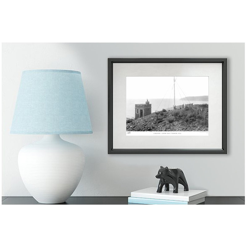 Croyde, Look Out Tower 1912 - Single Picture Frame Print, 28cm H x 36cm W x 2.3cm D