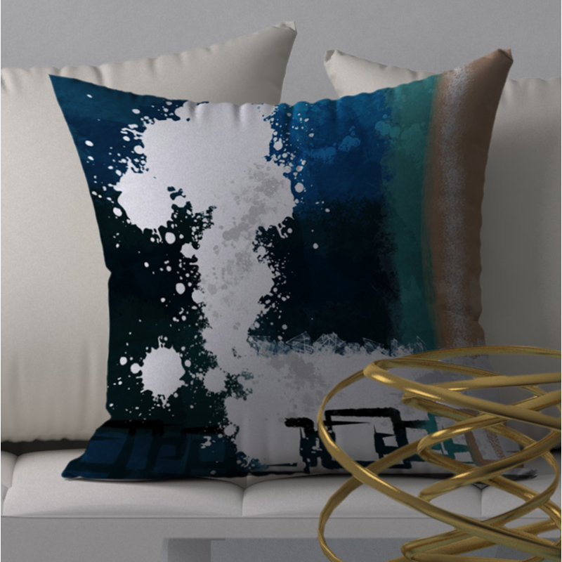 Housse de coussin carrée/insert, 18" x 18"