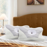 Sleeping Cervical Pillow Ergonomic Memory Foam Neck Support Pillow, Set of 2