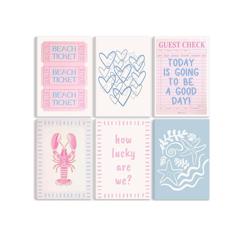 6 Piece Wrapped Canvas Print