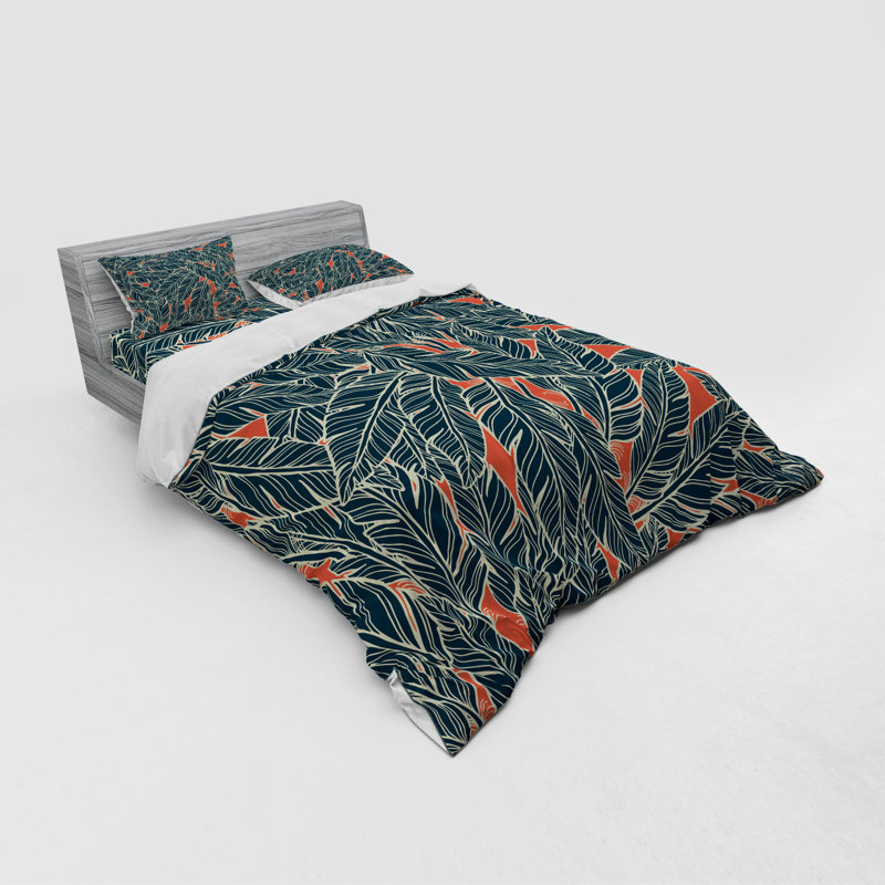 Ensemble de housse de couette Feather, Housse de couette grand + 3 pièces supplémentair