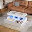 Pedestal Coffee Table with Storage-1282580993