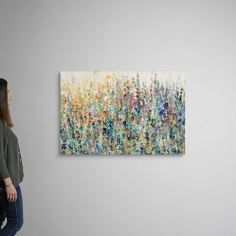 «Thicket Wildflowers» par Timothy O'Toole, reproduction d'art sur toile, Toile tendue, H 32 po x l 48 po, Sans cadre