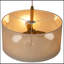 Luminaire suspendu - chêne + naturel + or