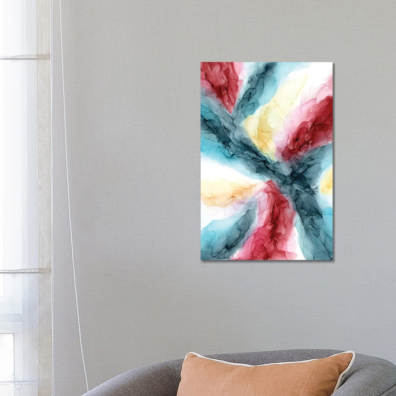 Burgundy Dwb Mustard by Elizabeth Karlson - Wrapped Canvas Print, 66.04cm H x 45.72cm W