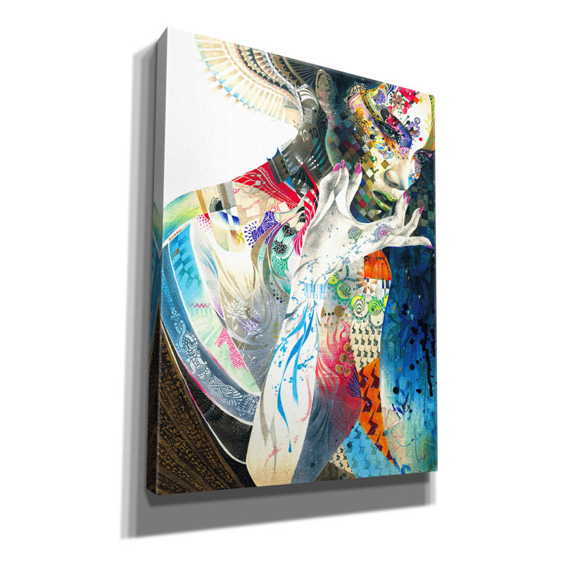 Indian par - Reproduction sur toile tendue, H 16 po x l 12 po x P 0,75 po