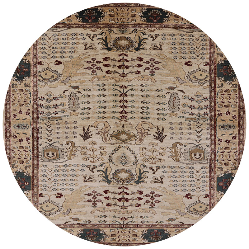 Tapis oriental beige / brun Harriston, Rond 8 pi