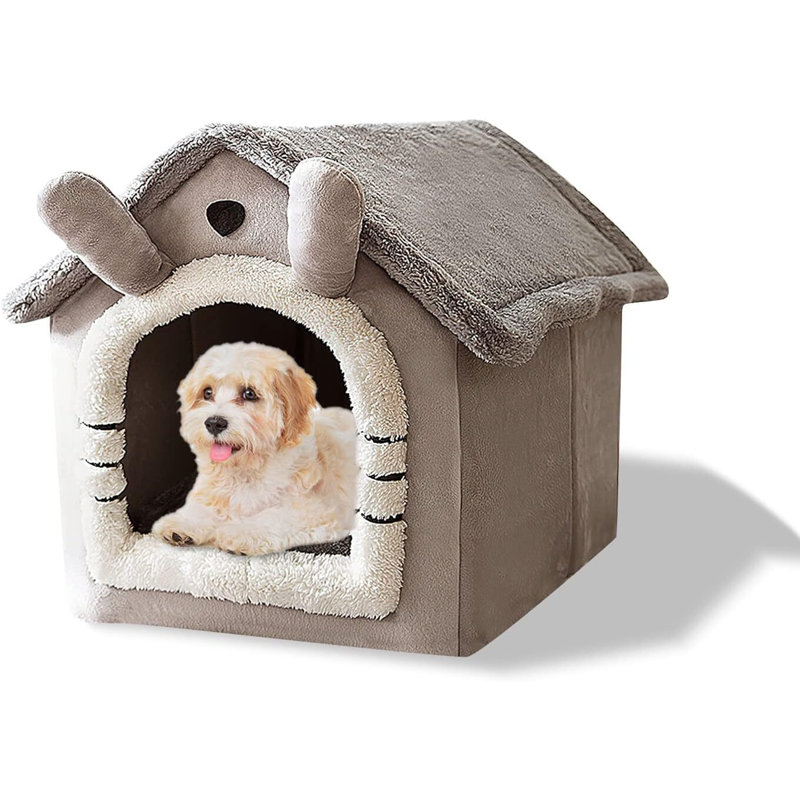 Lit pour chien et chat avec coussin chaud Luxury, Grande taille: L 18,11 po x l 19,29 po