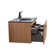 Alma 20.7'' Chrome Polymarble Oval Bathroom Sink