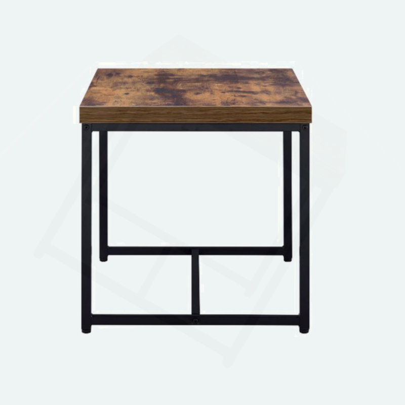 Rectangular Wooden Top End Table