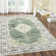 Boho Vintage Traditional Area-Rug, Indoor Floral Carpet for Bedroom, Living Room