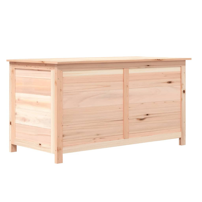 Water Resistant Fir Solid Wood Deck Box, Beige