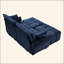 Ensemble de canapé 2 places avec 2 repose-pieds et coussins décoratifs en chenille moelleuse idéale pour un salon ou un dortoir-633004612