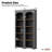 ON-TREND Free Standing 5 Tier Bookshelves-1005127761