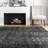 Adetoun Traditional Power Loom Performance Black/Gray Rug-901951692