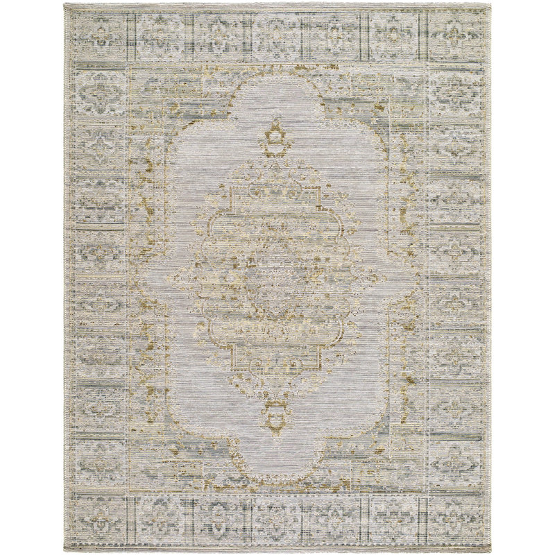 Tapis tissé à la machine Flournory, Rectangle 10 pi x 12 pi 1 po