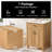 24" Modern Bathroom Vanity With Wood Frame, Ceramic Sink, Flip Drawer, Soft-Close Doors, Adjustable Shelf & Door Storage
