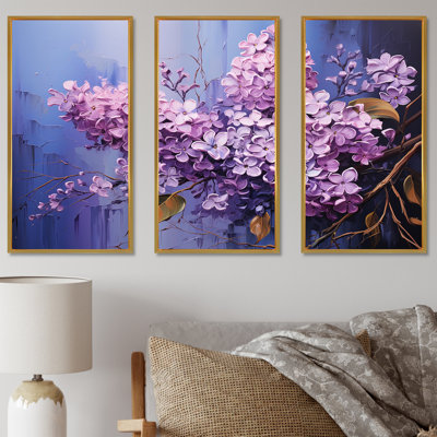 Lilac Reverie - Ensemble de décoration murale lilas