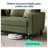 Cozynest 79" Corduroy Square Arm Loveseat-397323635