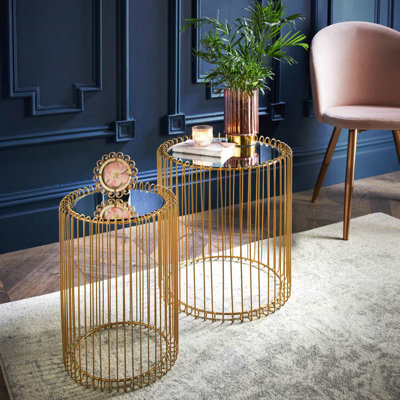 Frame Round Nesting Side Tables