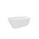 67" oval soaking tub with overflow and quick drain