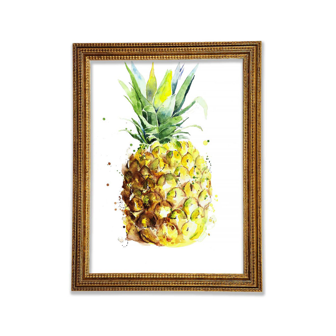 Ananas - Einzelner Bilderrahmen Kunstdrucke