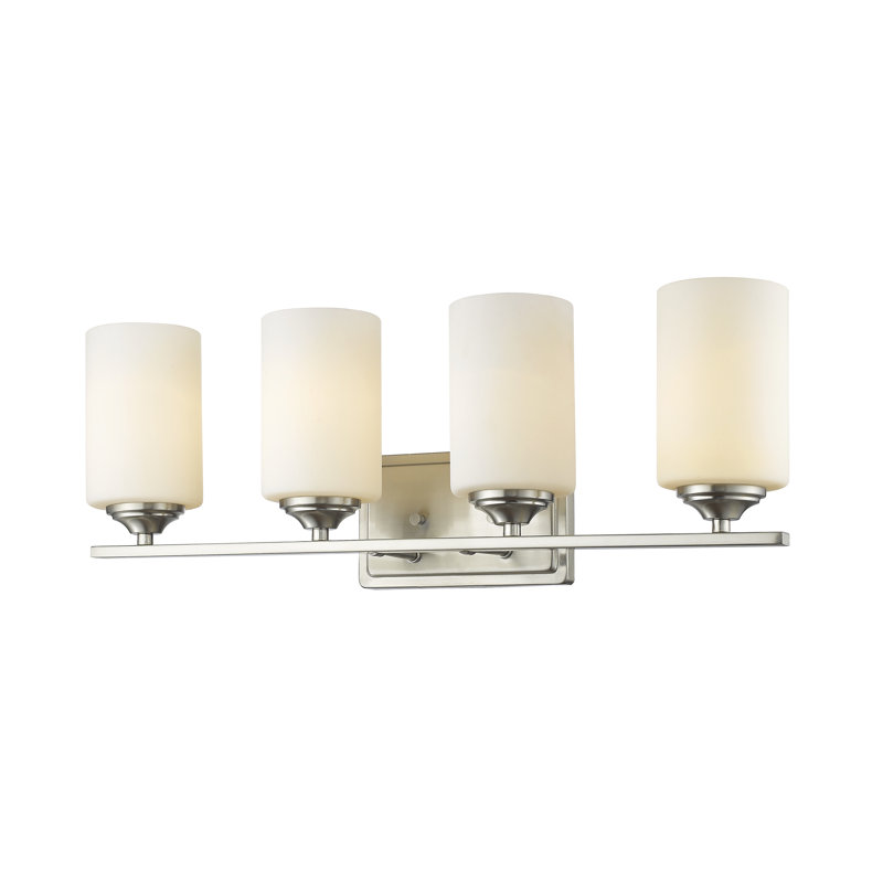 Éclairage pour meuble-lavabo 4 lumières Beegle, Nickel brossé