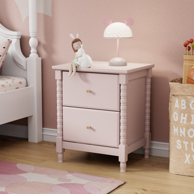 19.7“W Cute Roman column base Nightstand